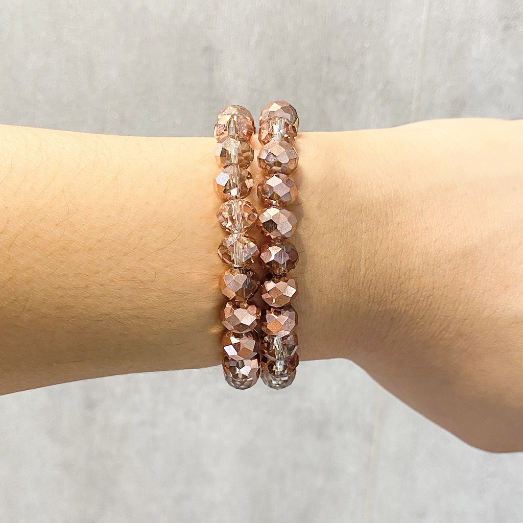 Beadia Mặt Dây Chuyền Bằng Đồng Hình Bánh Xe Pha Lê Thủy Tinh Có Lỗ Dùng Làm Trang Sức