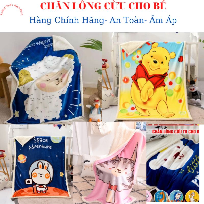 Chăn lông cừu, lông tuyết ,chăn tuyết nhung kích thước 1×1,4m,chăn dày đẹp mịn bé từ 2-9 tuổi,ấm dày cho bé đi học