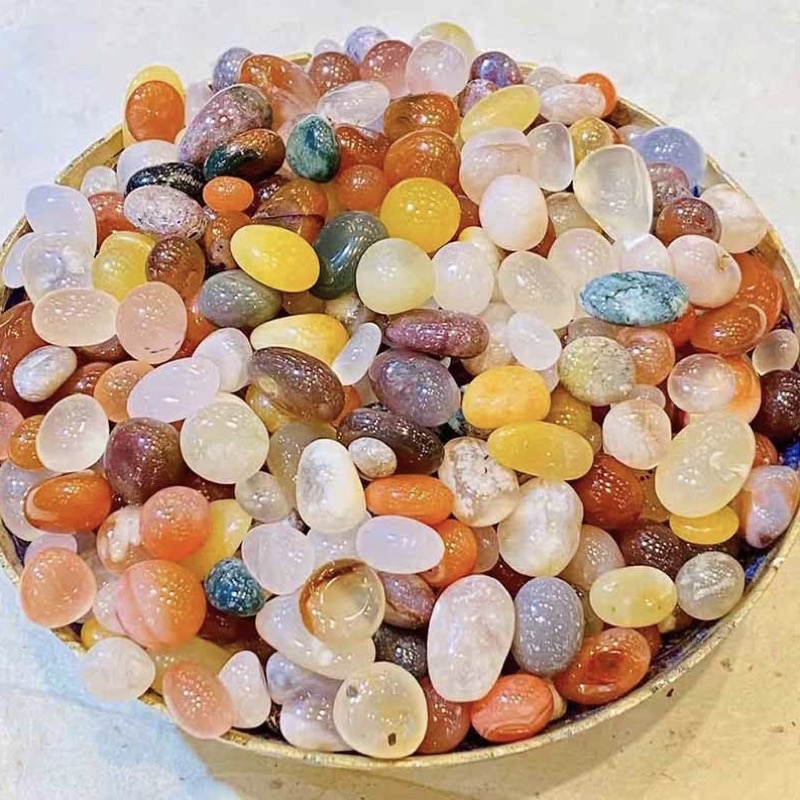 Mã não vụn ngũ sắc lót chén cúng dường, cúng mandala, yểm tượng, tháp, bảo bình,…