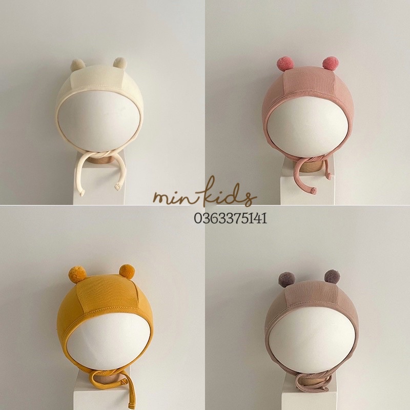 Mũ cục bông cho bé (0-12m)
