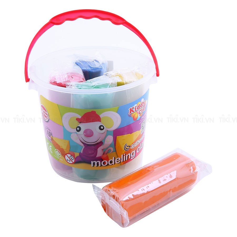 Đất Nặn Học Tập 5 Màu Kiddy Clay BK4005 (400g)