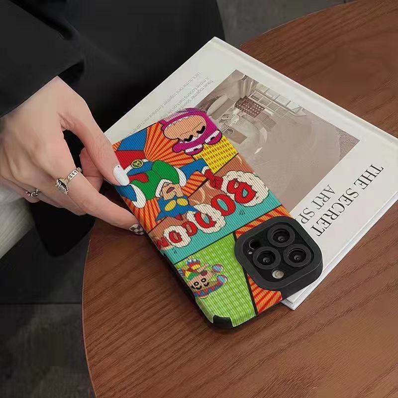 Ốp Điện Thoại Họa Tiết Hoạt Hình Cậu Bé Bút Chì Dễ Thương Cho iphone x 11 11pro 13promax