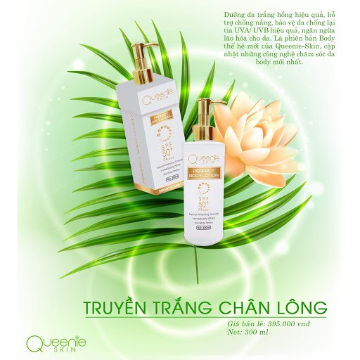 COMBO Truyền Trắng Chân Lông, Tẩy Tế Bào Chết QUEENIE SKIN - Kích Trắng Body Cao Cấp - HÀNG CHÍNH HÃNG