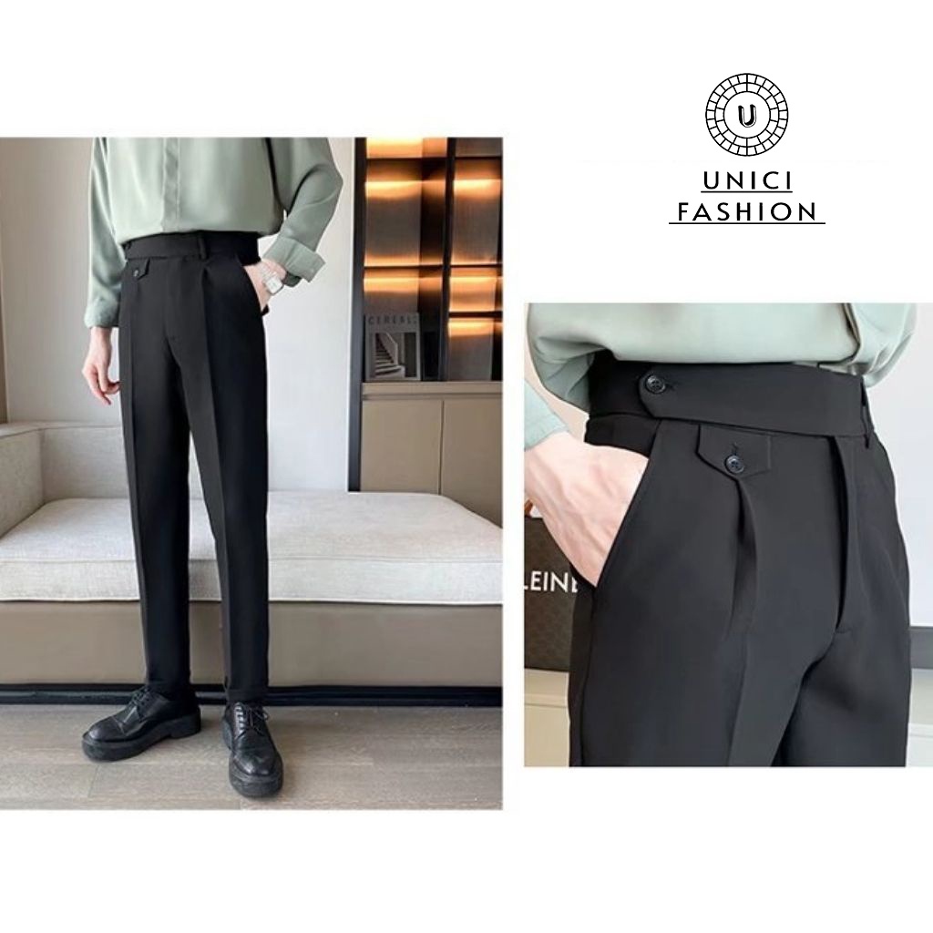 Quần âu nam UNICI quần tây nam dáng baggy phong cách thời trang lịch lãm, sang trọng QD304