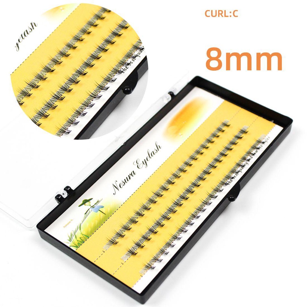 OCEANMAP Hộp 60 Cụm Lông Mi Giả Mềm Mại Cilia Chuyên Nghiệp