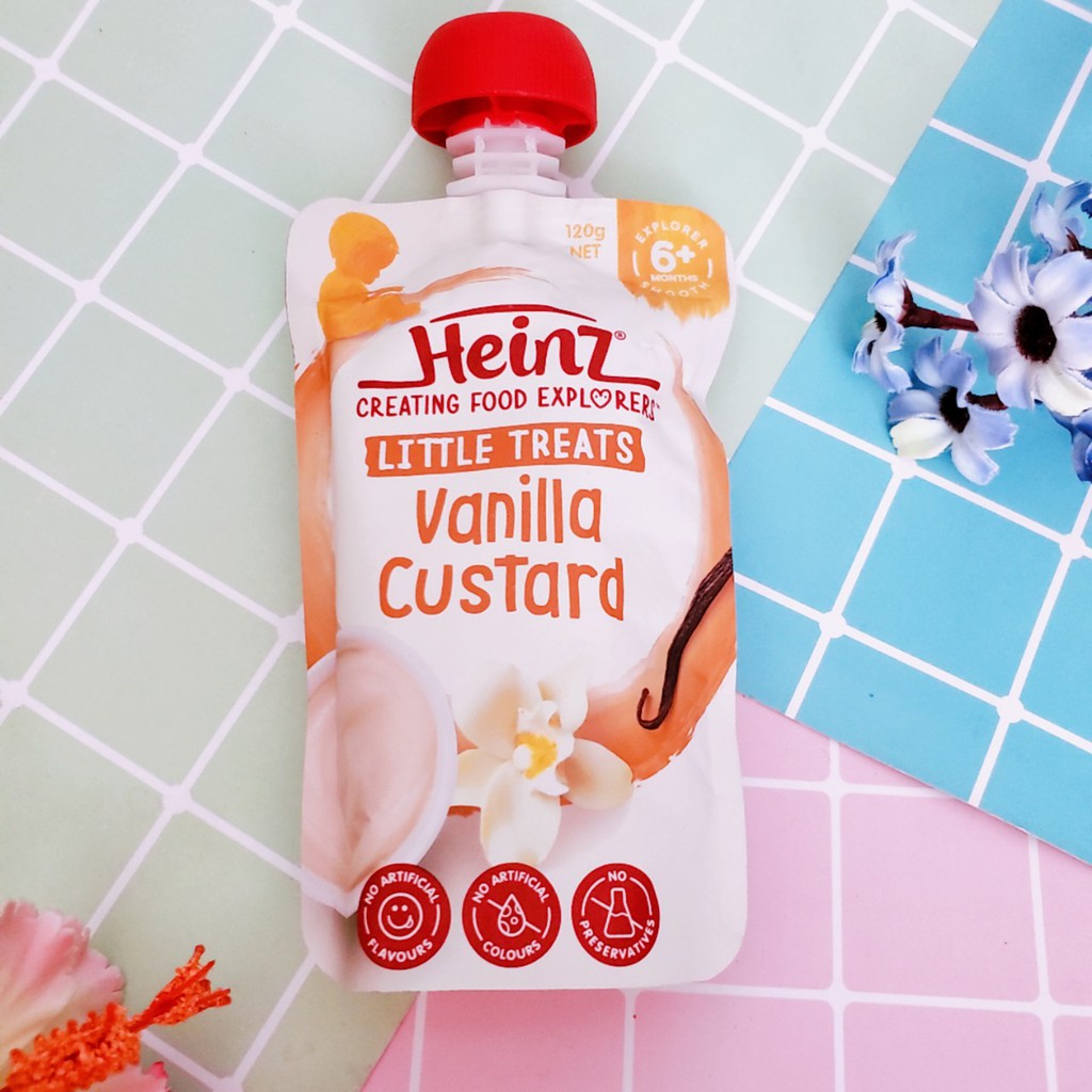 Váng Sữa Custard Heinz Úc Cho Bé 6M (8M)