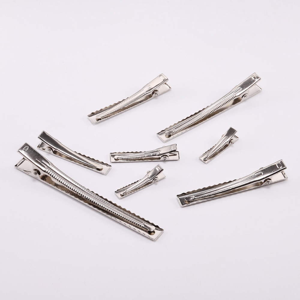 Set 20 kẹp tóc cá sấu ST.KUNKKA 30/ 40/ 45/ 55mm có răng dùng cho tự làm kẹp tóc
