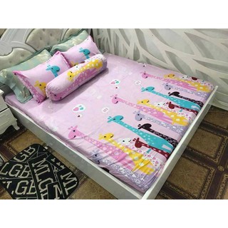 Combo 1 ga chun 2 vỏ gối poly cho đệm 1,8x2m