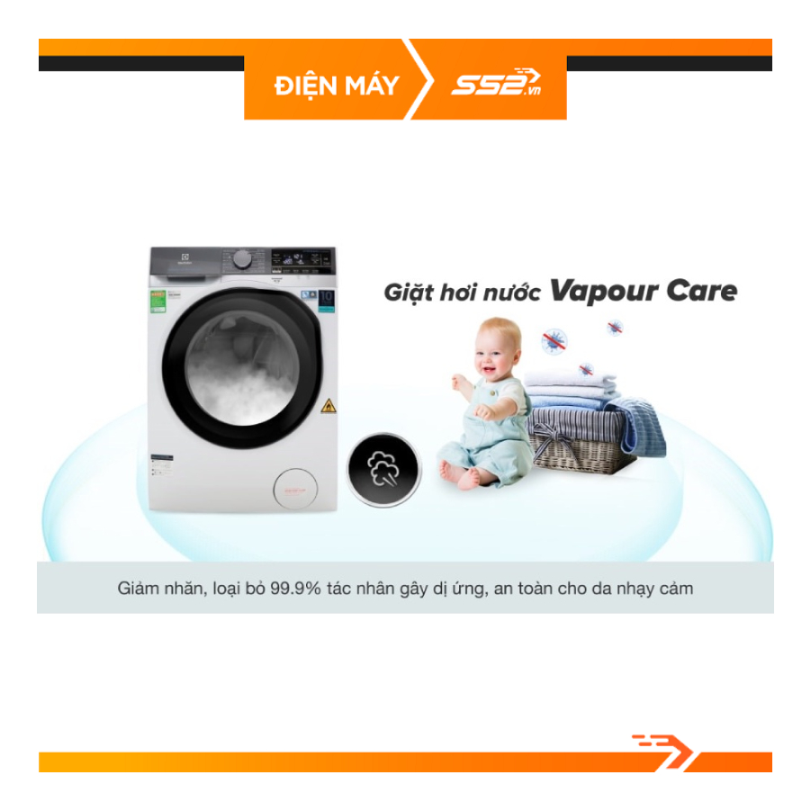 Máy giặt sấy Electrolux Inverter 8 kg EWW8023AEWA - Hàng Chính Hãng