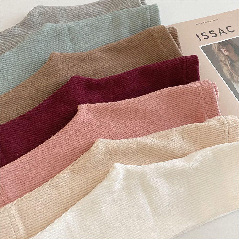 Quần Legging Chất Liệu Cotton Họa Tiết Kẻ Sọc Thời Trang Mùa Thu Cho Bé