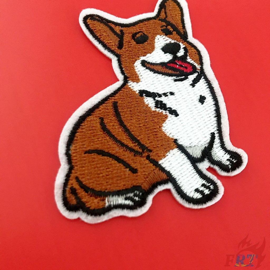 ☸ Animals - Corgi Patch ☸ 1Pc Cartoon Dog Diy Sew on Iron on Patch （Dog - Series 03）