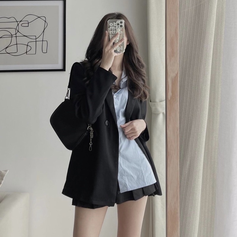 Áo blazer,blazer nữ chất đẹp hàng 2 lớp 3 màu TRENDY đứng form tôn dáng | BigBuy360 - bigbuy360.vn