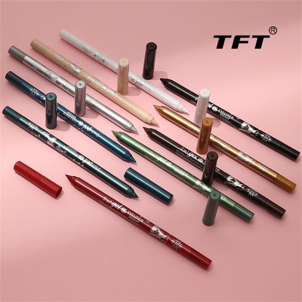 Bút Kẻ Mắt Dạng Gel 10 Màu Tùy Chọn Chống Mồ Hôi Mới Mịn Trang Điểm Mịn Màng