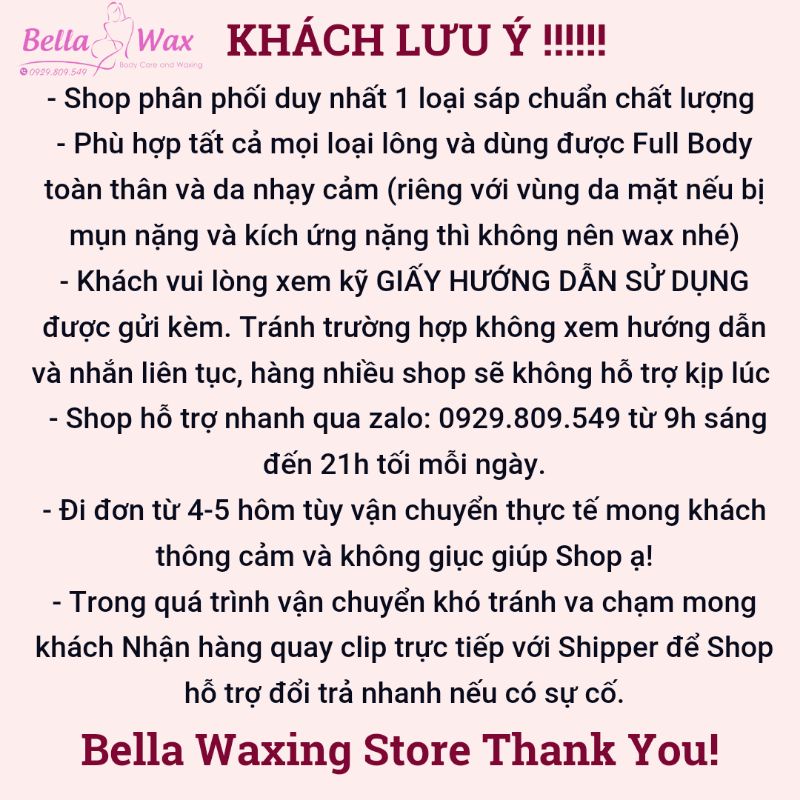 Sáp Siêu Bám Dùng Cho Mọi Loại Lông Và Da Nhạy Cảm + [Tặng Kèm Que Gỗ - Quà - Bột Tắm CF Dừa]