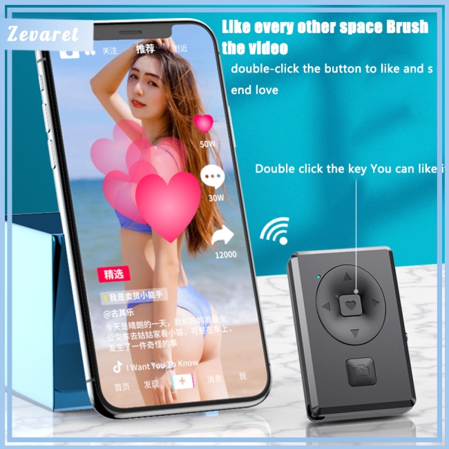 Điều Khiển Chụp Ảnh Từ Xa Bluetooth Không Dây Cho Điện Thoại