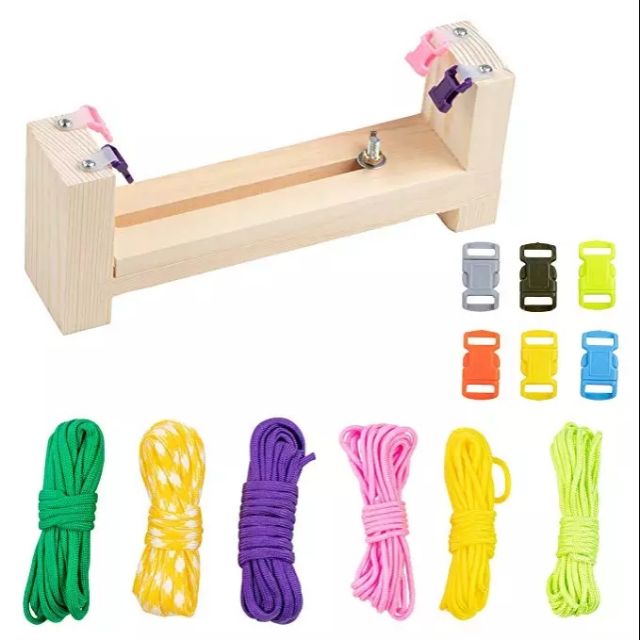 Bộ Khung đan vòng tay sinh tồn paracord kèm 6 cuộn dây 6 khóa