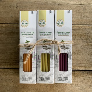 [ OH ! MỄ ] Ống hút làm từ Gạo và Rau Củ Quả