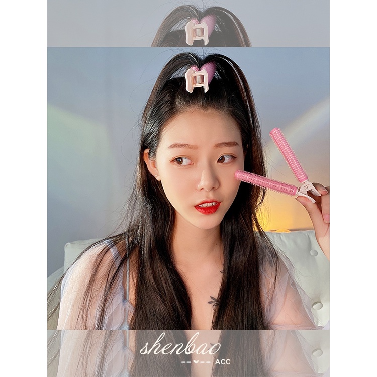 [Hàng mới về] 2 Kẹp cố định tóc mái không để lại vết tiện dụng tạo kiểu tóc bồng bềnh tự nhiên cho bạn gái