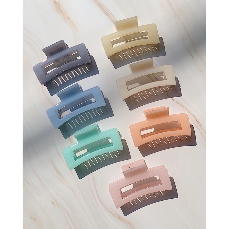 Kẹp tóc hàn quốc vân đá