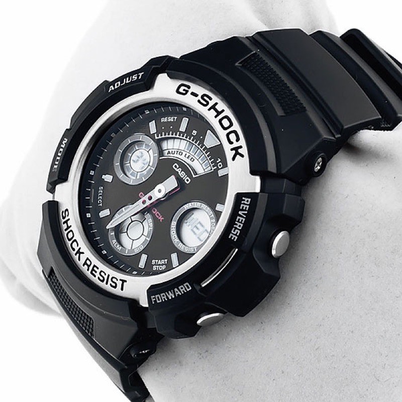 Đồng hồ nam dây nhựa G-SHOCK Casio chính hãng Anh Khuê AW-590-1ADR