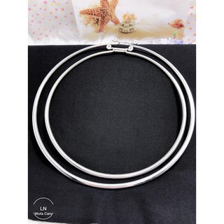 Kiềng Cổ Bạc Tròn Trơn Thanh Lịch