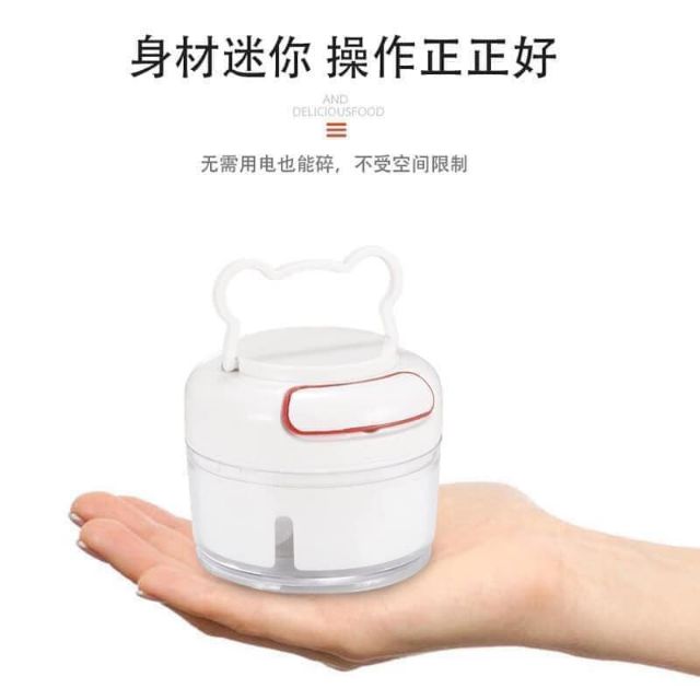 Dụng cụ xay rau củ quả, thực phẩm cầm tay Mini Food Chopper