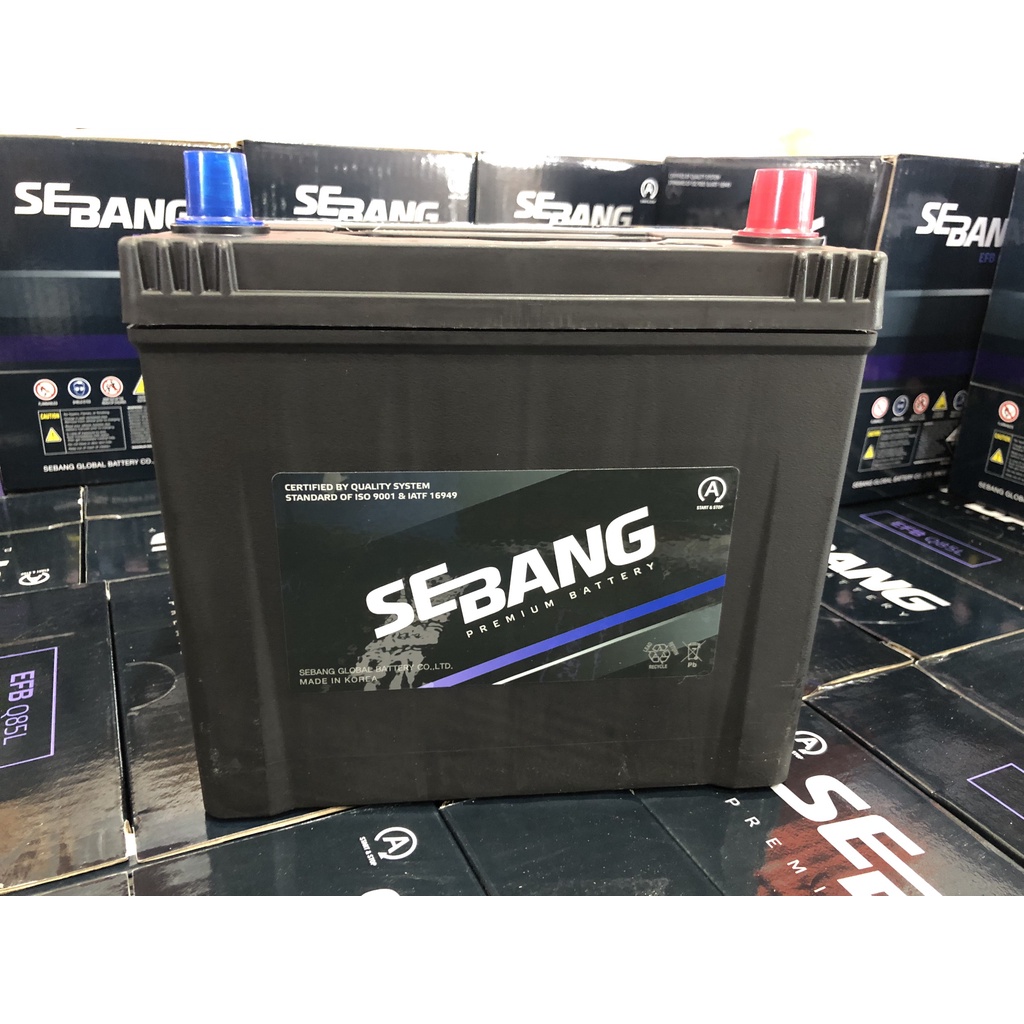 ẮC QUY ô tô SEBANG / ROCKET EFB Q85 12V  65AH cho xe mazda 3, mazda 6, mazda CX5, mazda CX8, mazda CX9