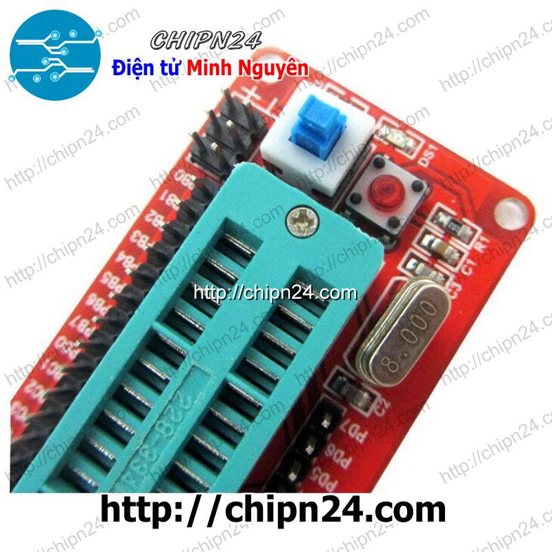 KIT ATMEGA8 Socket Mini (KIT Lập trình Vi điều khiển AVR)