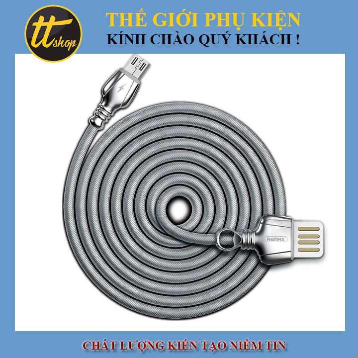 Sạc Cáp Remax Rc-063M - Micro Usb - Bọc Thép - Thế Giới Phụ Kiện Số - TT Shop