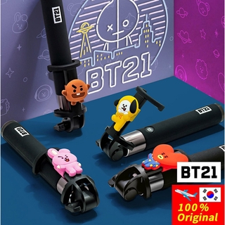 BTS BT21 Official Bluetooth Wireless Selfie Stick Tata Chimmy Cooky RJ Koya Mang Shooky