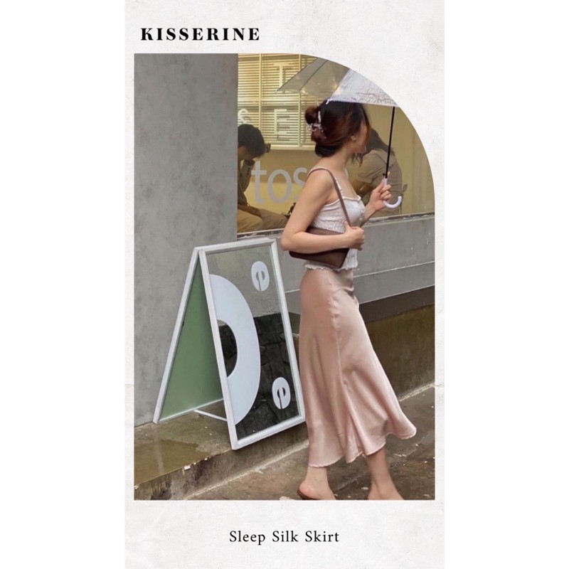 [Kisserine] Chân váy lụa SLEEP SILK SKIRT | BigBuy360 - bigbuy360.vn