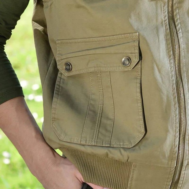 Áo Khoác Gile Kaki Nam Cao Cấp Túi Hộp Alyly  - Phong Cách Và Cá Tính.