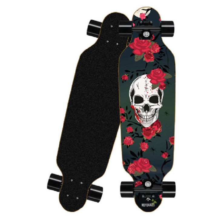 Ván trượt thể thao Skateboard longboard kích thước 80cm mặt nhám chuyên nghiệp