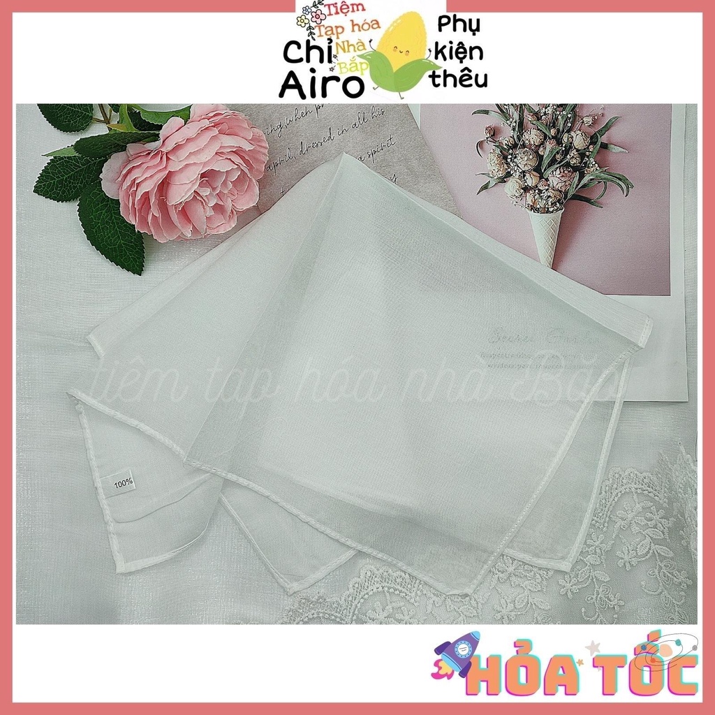 Khăn Tay Tơ Tằm 33x33