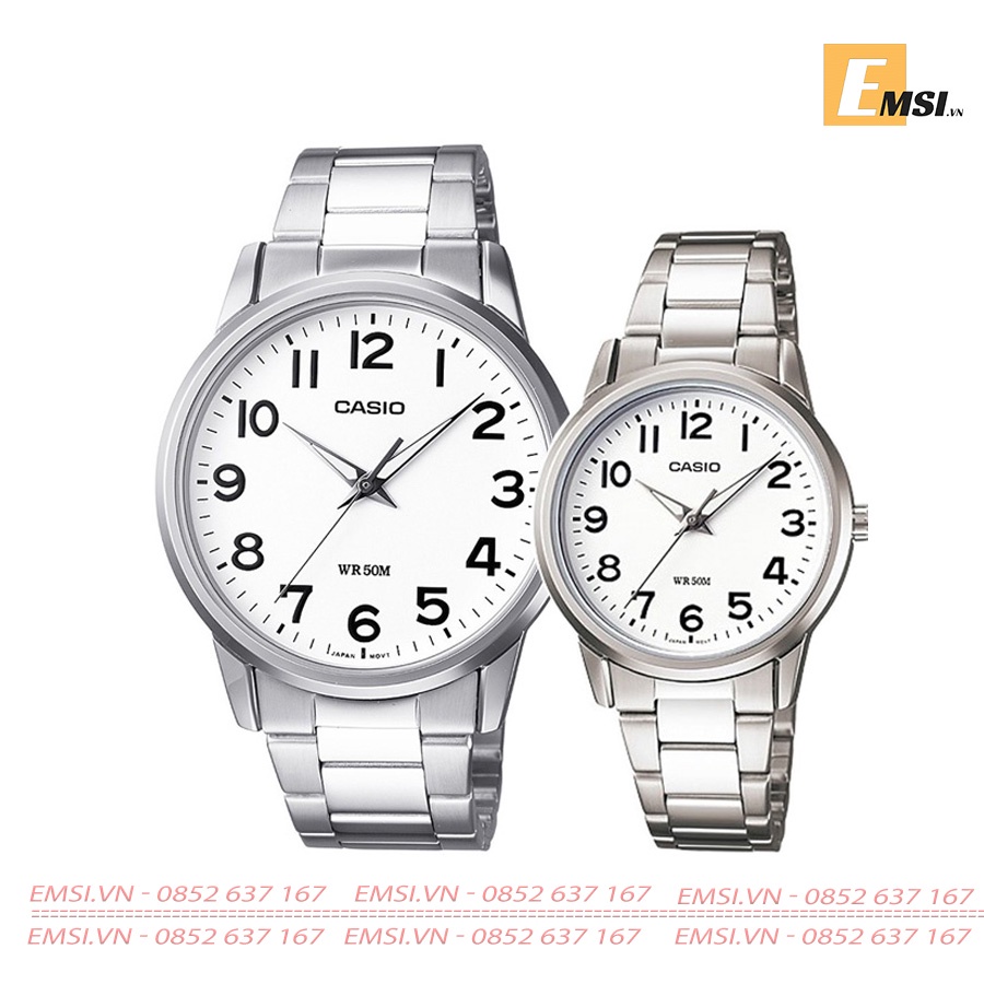 Đồng Hồ Casio Cặp Đôi MTP-1303D-7BVDF & LTP-1303D-7BVDF Size 40mm & 30mm EMSI.VN