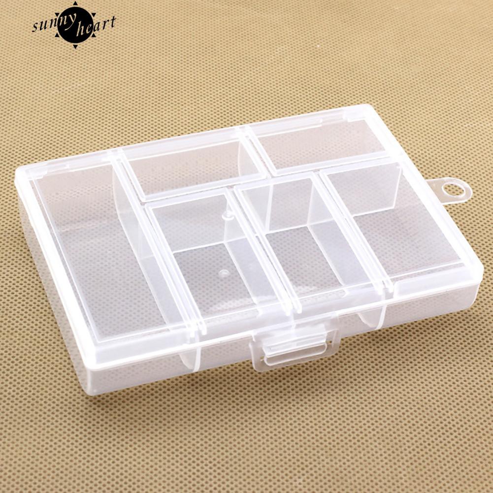 Hộp Nhựa 6 Ngăn Đựng Trang Sức Tiện Lợi