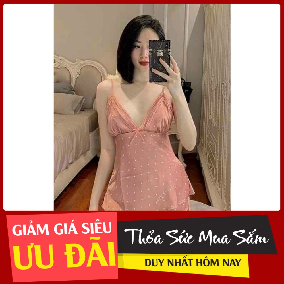 Sỉ Bộ Ngủ Lụa 2 Dây 🌸Đồ Ngủ Nữ Sexy, Gợi Cảm Cao Cấp DB16 Rẻ Nhất Thị Trường