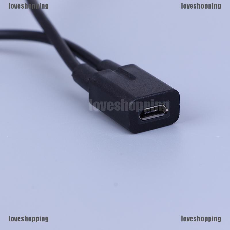 LOVE Dây cáp sạc Micro USB 2.0 1 đầu cái sang 2 đầu đực