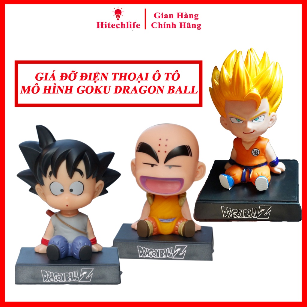 Giá Đỡ Điện Thoại Trên Ô Tô Mô Hình SonGoku Trang Trí Taplo Xe Hơi Giá Rẻ - Mô Hình Goku Kèm Giá Để Điện Thoại Trên Oto