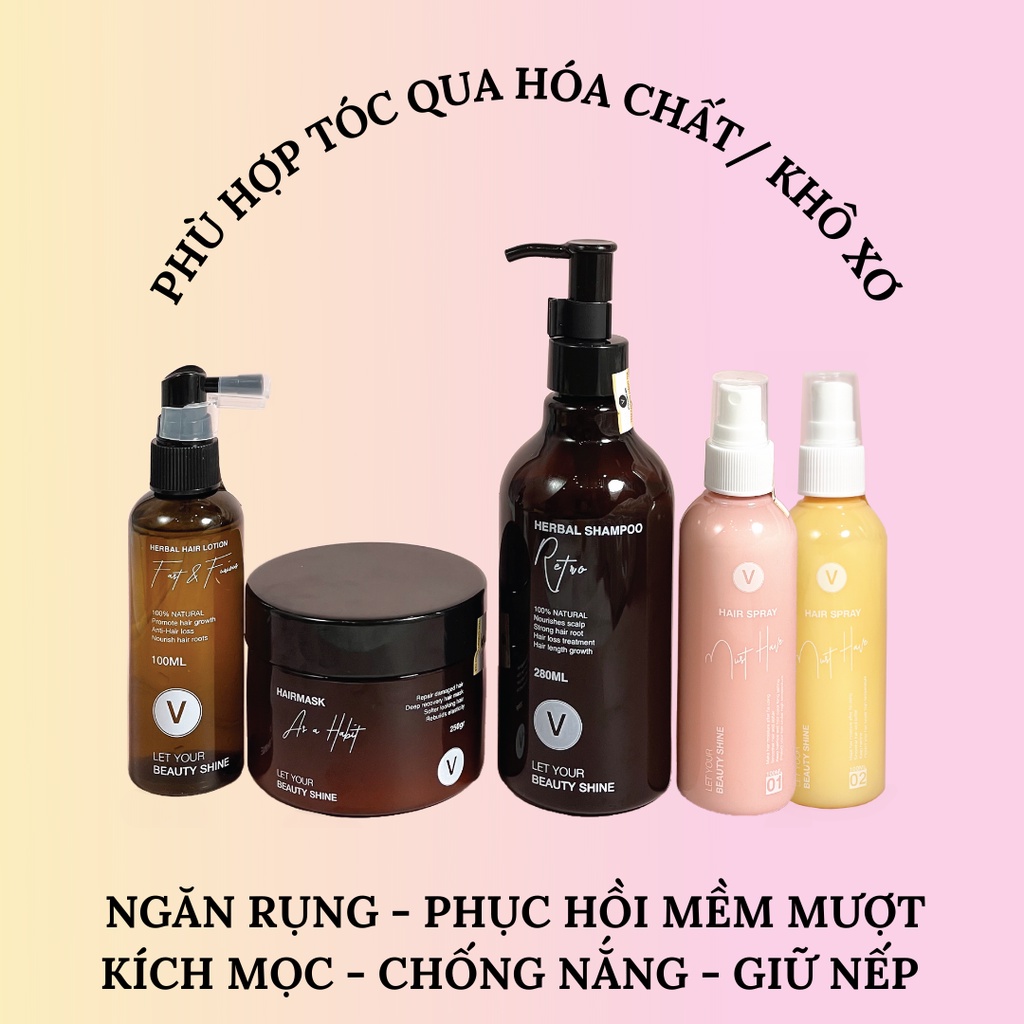 Combo dưỡng phục hồi ngăn rụng chuyên sâu VyvyHairCare