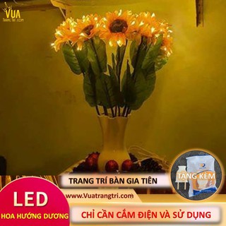 🌻 Bộ 10 Hoa Hướng Dương LED - Trang Trí Bàn Thờ Gia Tiên, Bàn Ông Địa - Bảo hành sản phẩm 1 năm