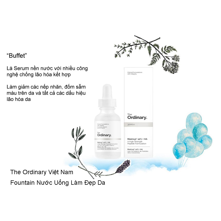 [Mã 66FMCGSALE hoàn 8% xu đơn 500K] The Ordinary - “Buffet” tinh chất chống lão hóa da