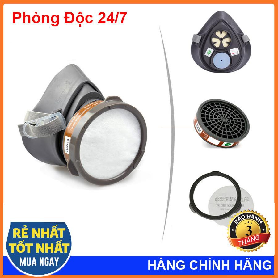 Trọn Bộ Mặt Nạ Phòng Độc 3M 3200 Giá Rẻ Phun Hóa Chất, Phun Sơn, Thuốc Sâu