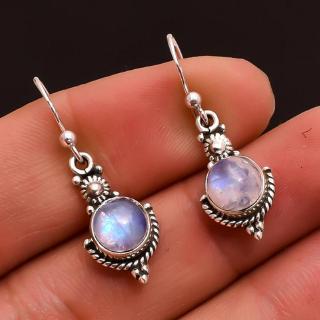 Rainbow Color Gemstone Jewelry Dangle Earrings