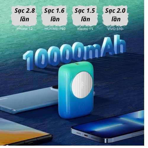 Sạc dự phòng Move Speed Q10 Pro Mini 22.5W 10000mAh Sạc nhanh hai chiều PD20W Di động siêu mỏng