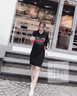 Đầm suông len mongtoghi phối kẻ