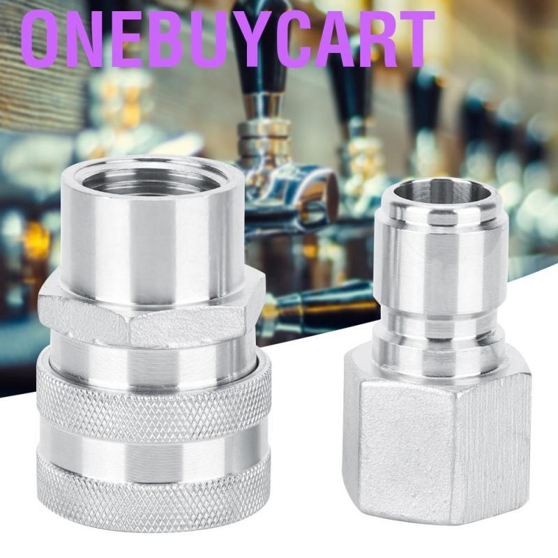 Đầu nối G1/2in tháo lắp nhanh chất liệu inox tiện dụng