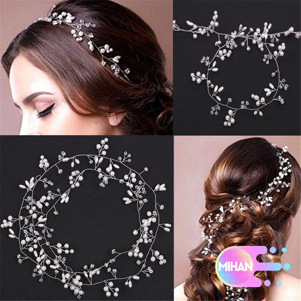 (Hàng Mới Về) Set 1 Phụ Kiện Trang Trí Tóc Cô Dâu Thời Trang