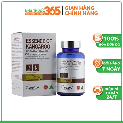 Viên uống Careline Essence Of Kangaroo hỗ trợ tăng cường sinh lý nam - Hộp 60 viên