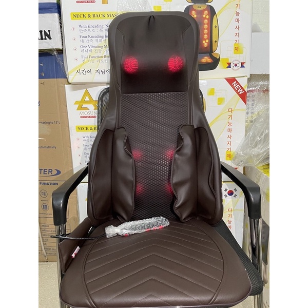 Đệm massage Hàn quốc 6D Massage Con năn và túi khí-Bảo hành 5 năm chính hãng